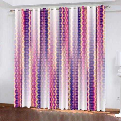 Generisch Streifenvorhang Schallschutz H160 x B140 cm, Verdunkelungsvorhänge für das Wohnzimmer, schützt vor Geräuschen und sorgt für eine angenehm ruhige Atmosphäre