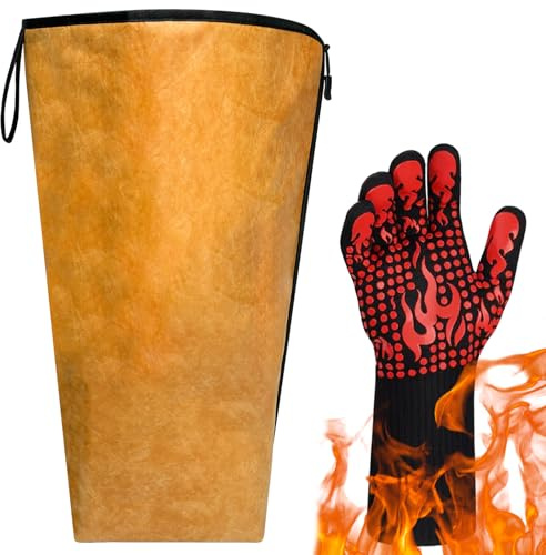 BBQ Blanket for Resting Meat, Reusable Insulated Meat Resting Bag with Fireproof Grill Glove, BBQ Resting Blanket with Wide Mouth & Handle, for Brisket, Pork, Turkey