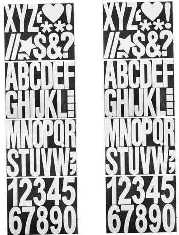 ULTECHNOVO Adesivi Numerici per Bidoni della Spazzatura 8 Pezzi in PVC Facile Applicazione Personalizza Tuo Indirizzo Adesivi per Esterni