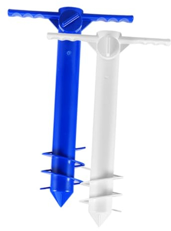 TOYANDONA 2piezas De Tierra para Sombrilla De Playa Soporte De Anclaje Resistente para Exteriores Portátil para Acampar para Playa y Camping Material Robusto