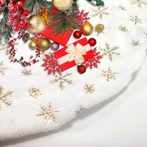 panemy Jupe de Sapin de Noël 90cm, Jupe pour Sapin, Tapis sous Sapin