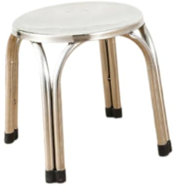 Sharplace Stapelbarer Hocker Aus Edelstahl, Praktischer Runder Hocker für Klassenzimmer, Esszimmer, Garten, 30 cm