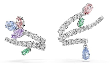 Swarovski x Ariana Grande Orecchini ear cuff, Taglio misto, Placcato rodio