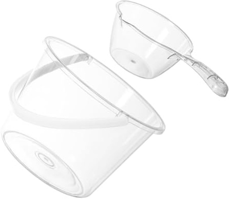 UPKOCH Seau Multifonction pour Bain Pieds Transparent 2 Pièces Seau avec Poignée Plastique Épais Grosse Capacité Usage Maison Salle de Bain Aide Quotidien Adulte Garçon et Filles