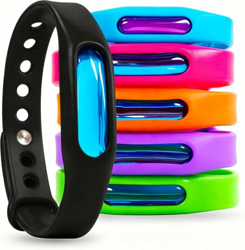 ZUMME 5 unidades Pulsera de silicona impermeable y ajustable, adecuada para paseos, camping, senderismo y otros lugares al aire libre