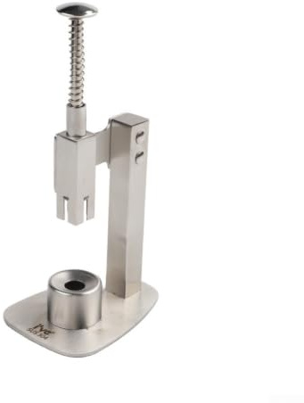 Dispositivo professionale per snocciolatore per ciliegie per uso in cucina, rimuove le punture dalle ciliegie e olive, datteri, in metallo, con serratura di sicurezza, 9,4 x 6,8 x 18,5 cm