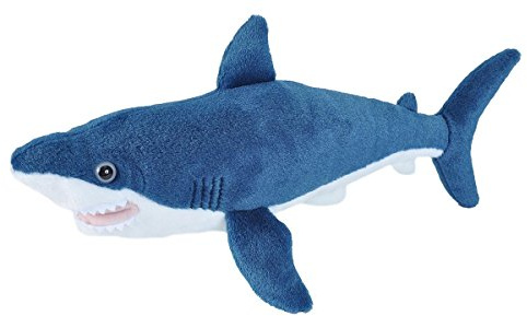 WILD REPUBLIC Cuddlekins Mini Makohai, Stofftier, Baby-Geschenk für Mädchen und Jungen, Kinder Plüschtier, Kuscheltier Für Babys, Spielzeug aus Recyclingmaterial, 20 cm