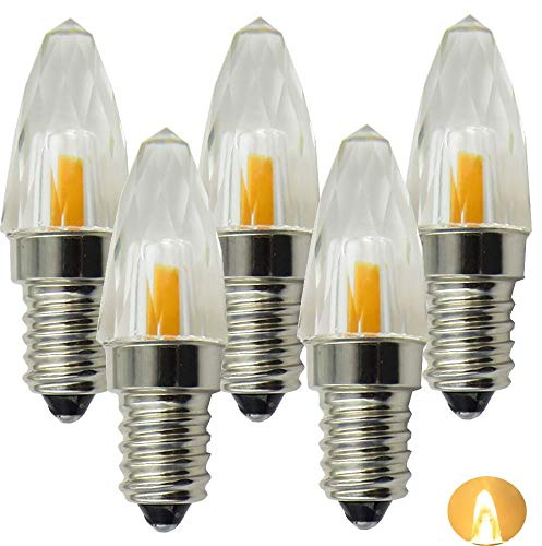 Bombilla de lámpara de araña de cristal de diamante LED, regulable E12 1.8W base de candelabro luz blanca cálida suave 2700K 150 lúmenes equivalente a 15W E14,1.80W 240.00V
