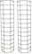 Selections Large Metal Tube Trellis Semi Circular for Drainpipes (Pack of 2)