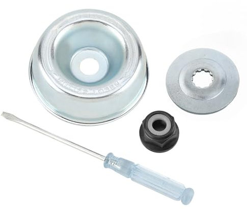 Jeffergarden Gartenmaschine Rasenmäher Blade Adapter Kit Push Rider Platte Kragenmutter Wartung Schraubendreher Blade Adapter Wartungskit für String Trimmer Brush Cutter