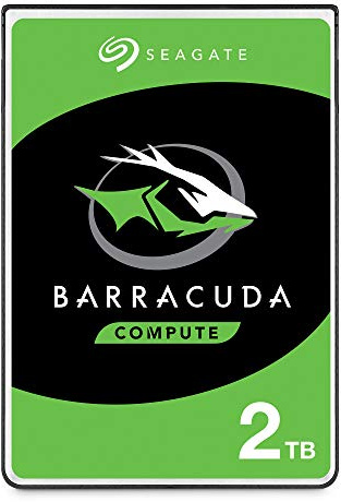 Seagate BarraCuda - Disco duro interno de 2 TB, SATA de 2.5 pulgadas, 6 Gb/s, 5400 RPM, caché de 128 MB para PC portátil (ST2000LM015) (renovado)