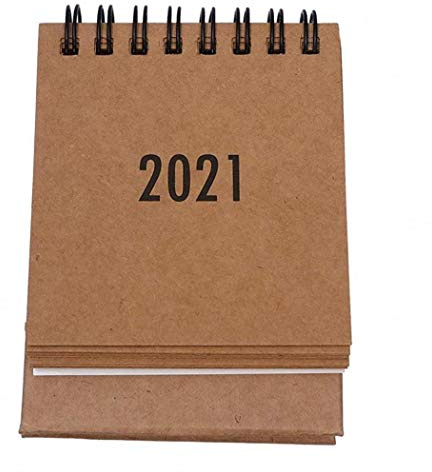 TOSSPER Desktop-Kalender 2021, Monatsplaner Tageskalender Planer Für Studenten Büroarbeiter Housewives