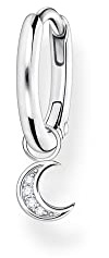 Thomas Sabo Einzel Creole mit Mond Anhänger 925 Sterling Silber CR708