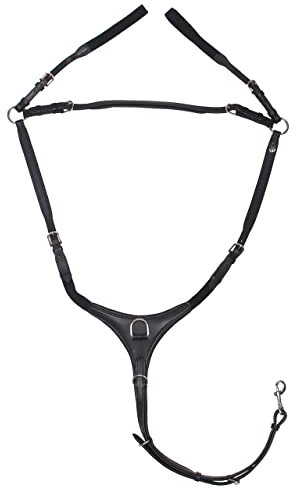 QHP Vorderzeug Luxury verstellbar gepolstert (Warmblut, schwarz)