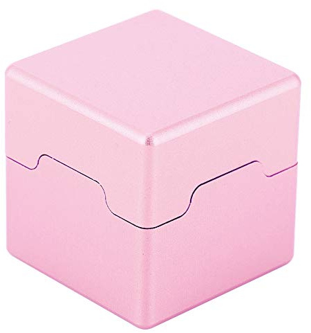 Alvinlite Aluminium-Pool-Kreidehalter, Tragbarer Mini-Magnet-Billard-Queue-Kreidehalter Für Billard-Queue-Snooker-Zubehör(ROSA)