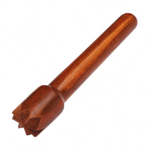 IBLAY Holzstößel, Bar-Werkzeug, handgefertigt, Bar-Holz-Stößel, Minze, Kräuter, Obstmischung, Cocktail, Mocktail (Braun, 22,9 cm)