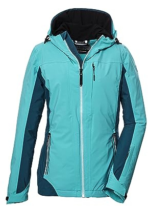 Killtec Damen Kow 104 Wmn Jckt Funktionsjacke/Outdoorjacke mit Kapuze und abzippbarem Schneefang