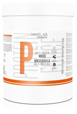 SALERM Haarmaske für geschädigtes Haar, Multi-Proteine, 1000 ml, füllt den Mangel an natürlichem Keratin auf – verleiht der Mähne Körper – stärkt und repariert das Haar – ohne Parabene
