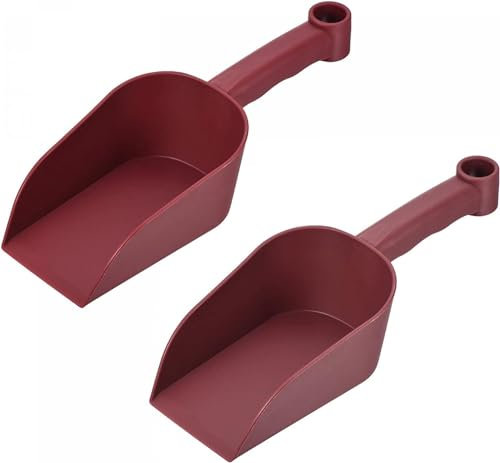 Saubere Schaufel, Gartenschaufel, Kunststoff-Garten-Handschaufel, Kunststoff-Gartenschaufel 230 x 75 mm, Handkellen for Graben von Pflanzen, Boden, Hausgarten-Werkzeug, Weiß, 2 Stück (Farbe: Grün, Grö