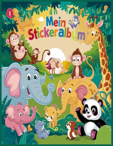 Mein Stickeralbum: leer zum sammeln / eeres Stickerbuch zum Einkleben | 110 Seiten | ca. DIN A4 | Tolles Geschenk für Mädchen und Kinder | Musik | Kein Silikonpapier