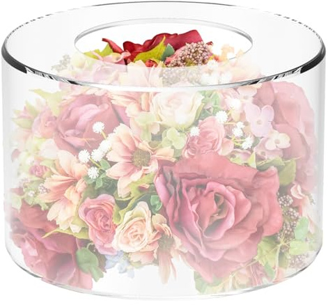 Soporte para tartas rellenable de acrílico transparente de 15 cm, soporte de exhibición de pasteles, centro de mesa apilable, cajas de exhibición de cupcakes, base decorativa para bodas, baby shower,