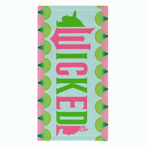 Collectibles Wicked Super Soft Cotton Bath/Pool/Beach Towel, 60 in x 30 in, (Official Licensed Product) By Franco