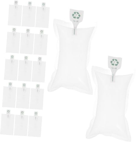 FIXOSHEE 100 Stück Luftpolsterbeutel 10X15cm Aufblasbare Füllkissen für Versand Verpackung mit Stoßdämpfung Schutz für Kartons und Beutel