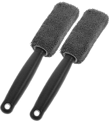 GARVALON 2 Piezas Cepillo para Neumáticos De Herramientas De Lavado Cepillo De Limpieza De Cubo De Rueda De Coche para Ruedas para Limpiar Detalles De Automóviles y Llantas