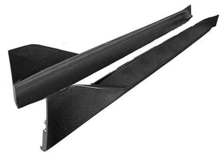 Seitenschürze Für M3 G80 M4 G82 G83 2021 2022 2023 2024 Seitenschweller-Kit Lippenspoilersplitter REAL Carbon Fiber Karosserie Splitter(C)