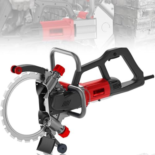 Scie à anneau béton 8800w/9500w, scie à béton électrique 3000tr/min, machine découpe rainureuse murale sans balai 27cm/29cm, scie à béton toroïdale suppression poussière,9500W