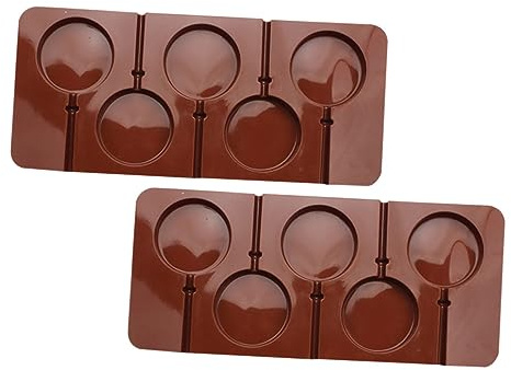 OFFSCH 2pièces Moule à Sucettes Diy Silicone Pour Chocolat Moule à Chocolat Pratique Pour Pâtisserie