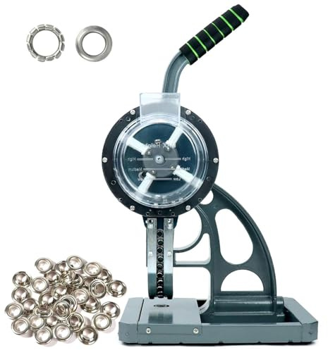 HLGKBY Machine à œillets Semi-Automatique à Pression Manuelle, Outil d'alimentation d'œillets de perforateur Commercial avec œillets de 3/8(10 mm), Pince perforatrice portative pour bannière, 5.5mm
