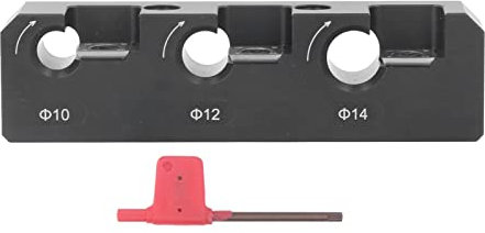 Electric Drill Milling Dowel Jig Auxiliary Tool, Aluminum Alloy Black, with Wrench, Universal for Home and Professional Woodworking