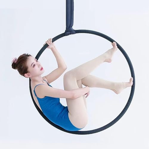 WJFTODAY Aerial Rigging Iron Hoop Set, Aerial Gymnastics Equipment für Kinder und Erwachsymnastics Equipment für Kinder und Erwachsene, Akrobatik Performance Swing Ring Stand für das Home Gym Outdoor