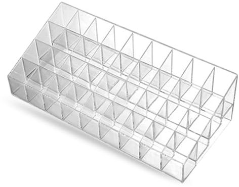 Lippenstift Organizer 36 Fächer Lippenstift-Halter Transparent Lippenstifter Aufbewahrung Acryl Lippenstifthalter Lippenstifte Ständer Kosmetik Organizer Tablett für Lipgloss, Lippenstifte, Nagellack