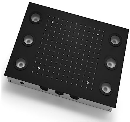 Panneau de douche, Panneau de pommeau de douche à LED for salle de bains, ensemble de système de douche à effet pluie, interrupteur de dérivation for mitigeur thermostatique à jet latéral(Shower head)