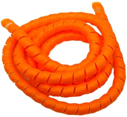 Styire Protecteur de câble spiralé Flexible de 1 mètre, de 8 à 22 mm, for câbles et tuyaux Gaine de Protection(Orange,ID 8mm)