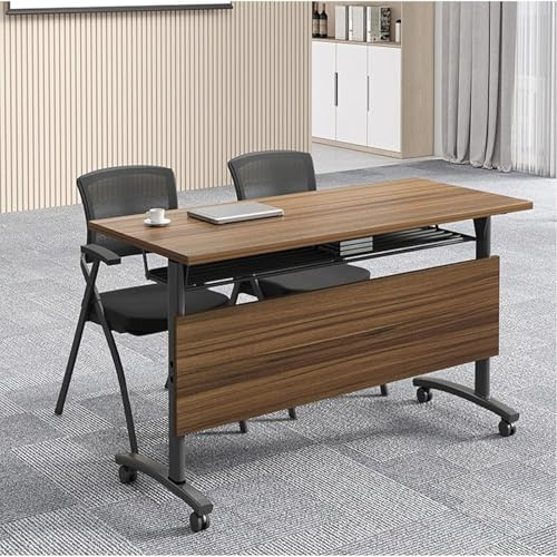 Konferenztisch – großes faltbares Design 4-teiliges Set mit leisen Rädern für Bürobesprechungen, Seminare und Schulungen – 120 x 40 x 75 cm