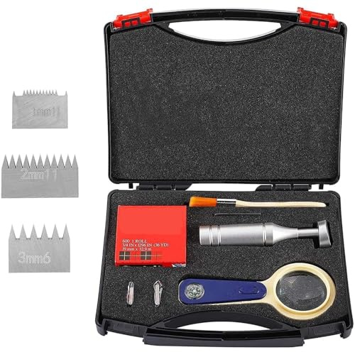 Kit di tester di adesione a taglio trasversale con lente d'ingrandimento e lame, strumento professionale per vernice, per rivestimenti, vernici, materie plastiche, set completo di test per tratteggio