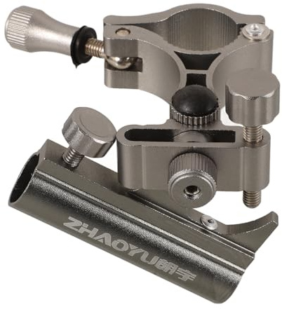 Toyvian Professioneller Angelstuhl Schirmhalter und Metall Rutenhalter Universelles Angelstuhl Zubehör aus Aluminiumlegierung Verschleißfest für Angler und Camping