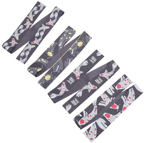 Milisten Bandeaux de Karaté Japonerie pour Garçon et Filles 4 Pièces Bandeaux Samouraï Ninja Accessoire de Déguisement pour Garçons Bandana Coiffure Karaté
