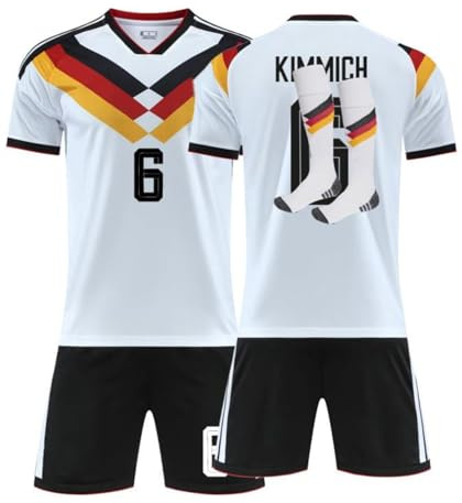 Fussball Trikot Kinder und Erwachsene, Heim Auswärts Fussball Trikot, 2026 WM Deutschland Fußball Trikots, Fussballtrikot Jungen Herren Football T-Shirt, Short und Socken Set