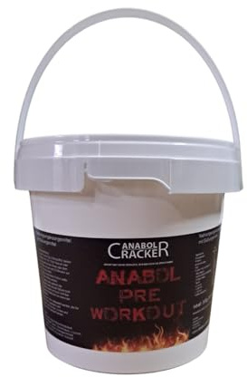 Anabol Pre-Workout, 100% Rein, Stärkster Booster, 300g Dose, Beta Alanin, L-Tyrosin, L-Arginin Alpha Ketoglutarat, Taurin, Citrullin Malat Pulver