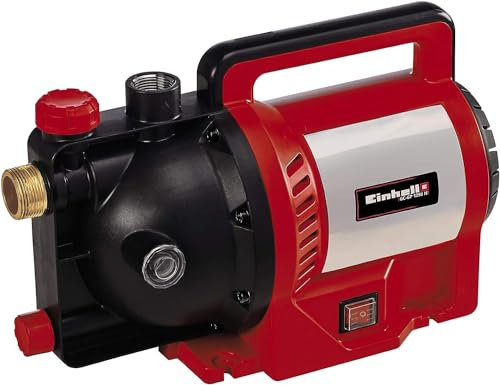 Einhell Bomba de jardín GC-GP 1250 N (1.200 W, máx 5000 L/h, máx Cabeza 50 m, Indicador de nivel de agua, Abertura de llenado de agua / tapón de drenaje, Anticongelante, Protección térmica)