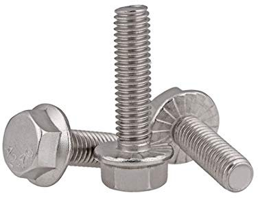XIZONLIN M5 Sechskantschraube mit Flansch - 304 Edelstahl Sechskant Kopf Flansch Schrauben