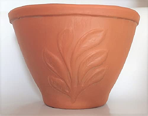 VASI GERLA A MURO IN TERRACOTTA FATTE A MANO (SET DI 2 PEZZI), FIORIERA A PARETE, LUNGHEZZA CM. 36, ALTEZZA CM. 21, PROFONDITA' CM. 16 VASI IN COTTO GIARDINO TERRAZZO PIANTE GRASSE SUCCULENTE