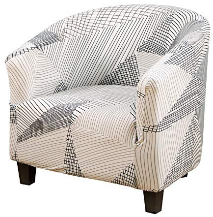 Mingfuxin Club Chair Schonbezug, Hohe Dehnung Stuhlbezüge aus Samtwanne Sessel Sofabezug Schonbezug Möbelschutz Weiche Couchbezüge