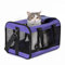 HITSLAM hundebox Faltbar Hundetransportbox Katzentransportbox Katzenbox Transportbox katzentasche für Hund, Katzen, Airline Zugelassen, Reisefreundliche Transporttasche (M)