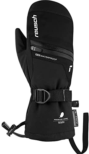 Reusch Pojkar, Lando R-tex Junior Vantar särskilt varm, vattentät och ventilerande vinterhandske med dun svart/silver 5.5