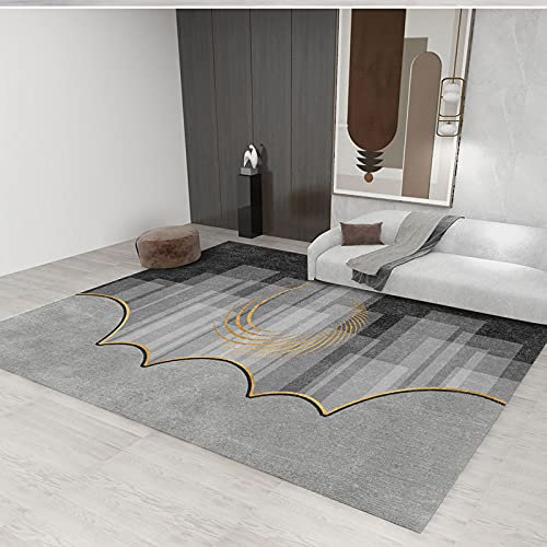 Alfombras de área de estilo nórdico para sala de estar, dormitorio, alfombra geometría, antideslizante, antideslizante, lavable, alfombra para puerta de baño, cocina, 100 x 200 cm